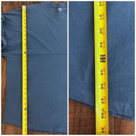 Walt Disney World 50th EARidescent Spirit Jersey Blue Gold Mickey Size Medium - Picture 14 of 16